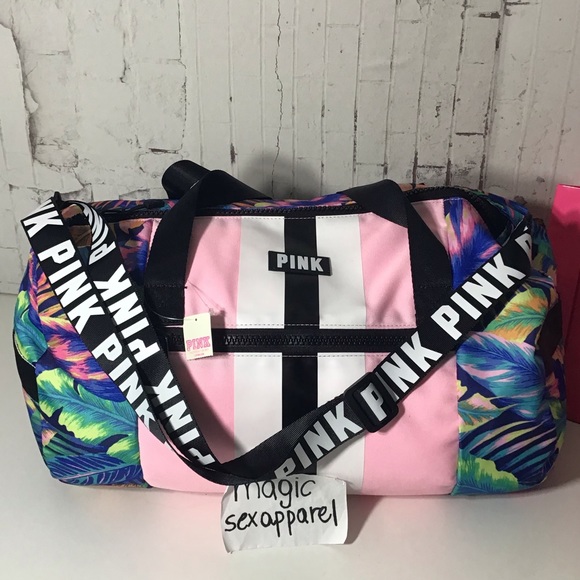 VS PINK LIMITED EDITION TROPICAL DUFFLE BAG - Picture 3 of 6